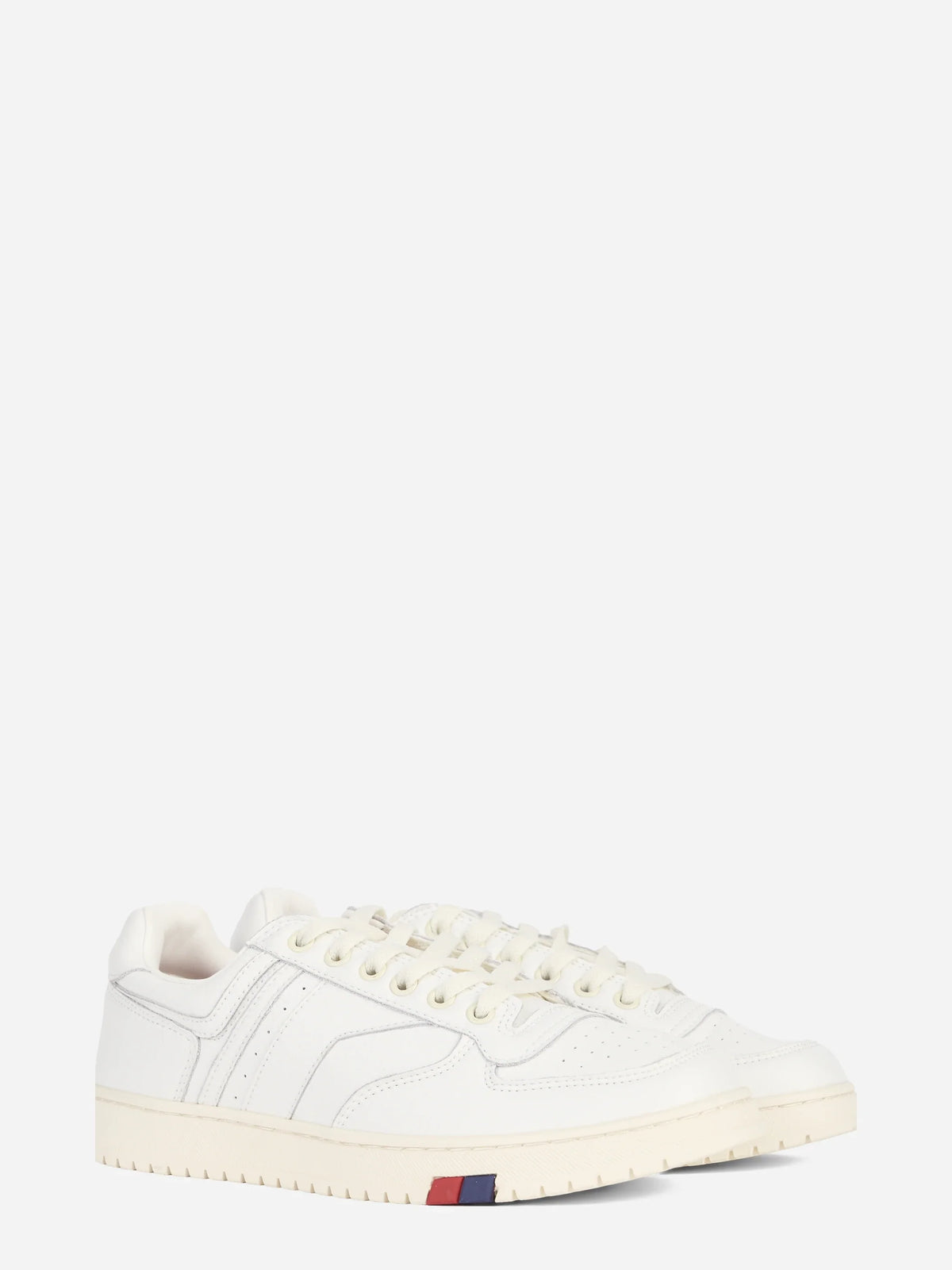 Sneaker Sky in pelle bianca - vista tre quarti