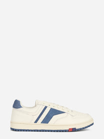 Sneaker Sky in pelle blu - vista laterale