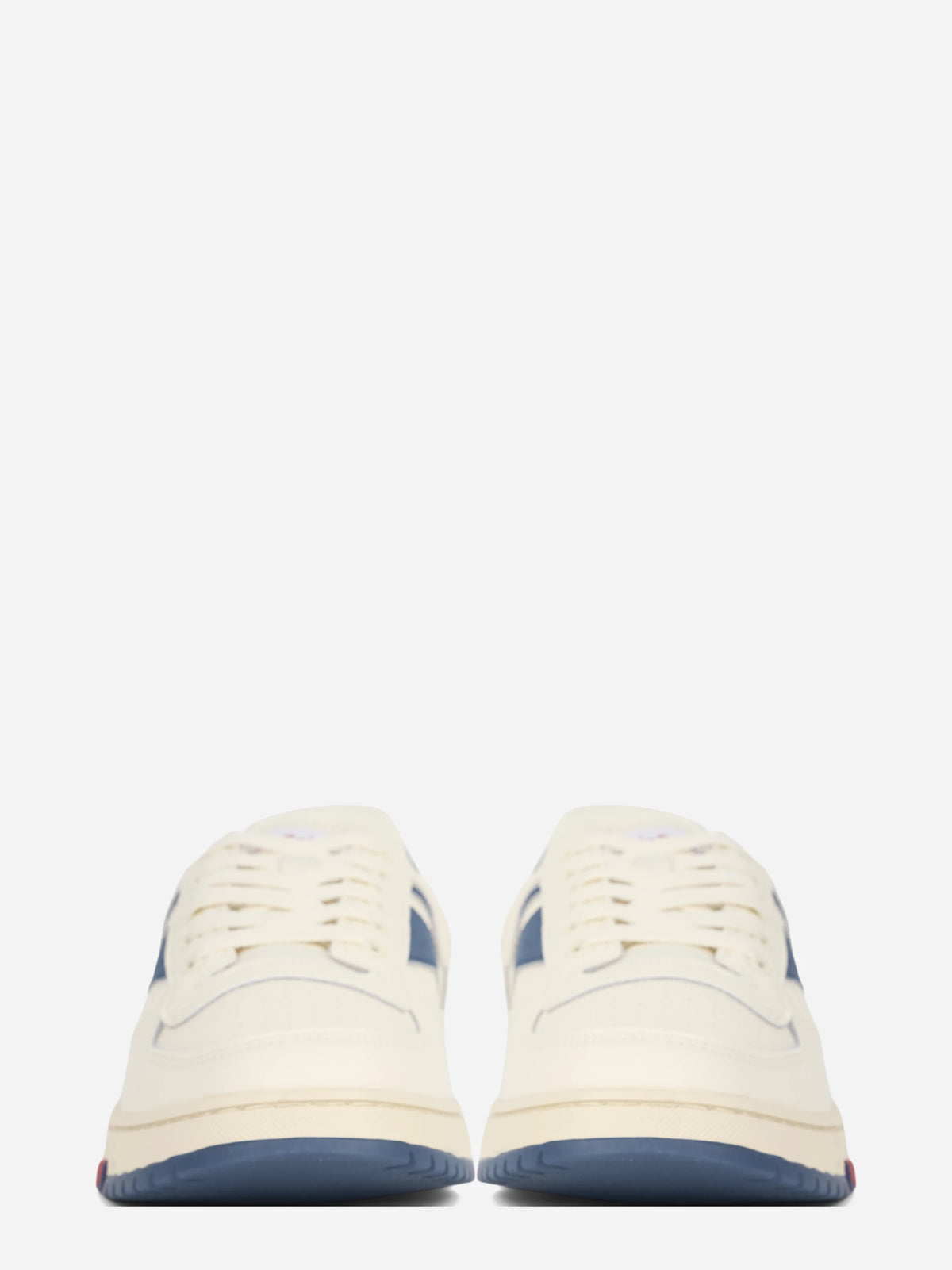 Sneaker Sky in pelle blu - vista frontale