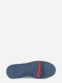 Sneaker Sky in pelle blu - vista posteriore