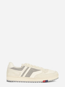 Sneaker Sky in pelle grigia - vista laterale