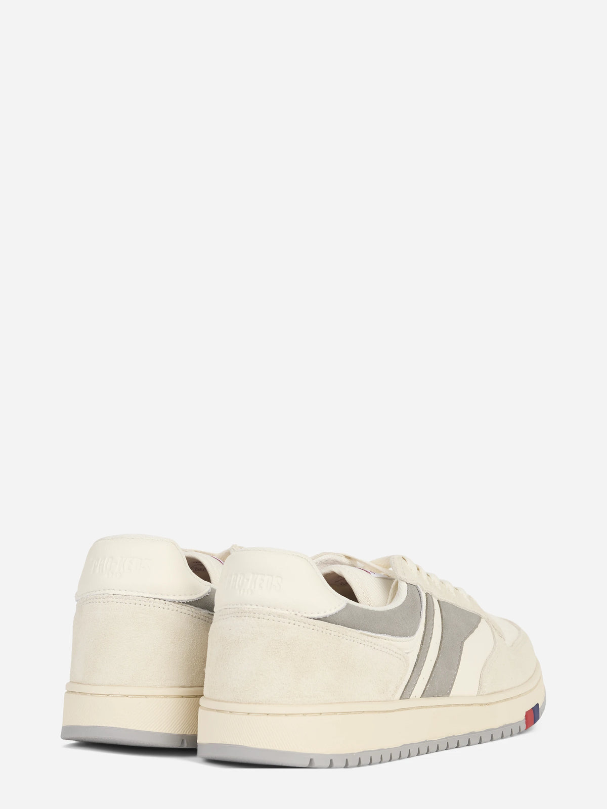 Sneaker Sky in pelle grigia - dettaglio della coppia