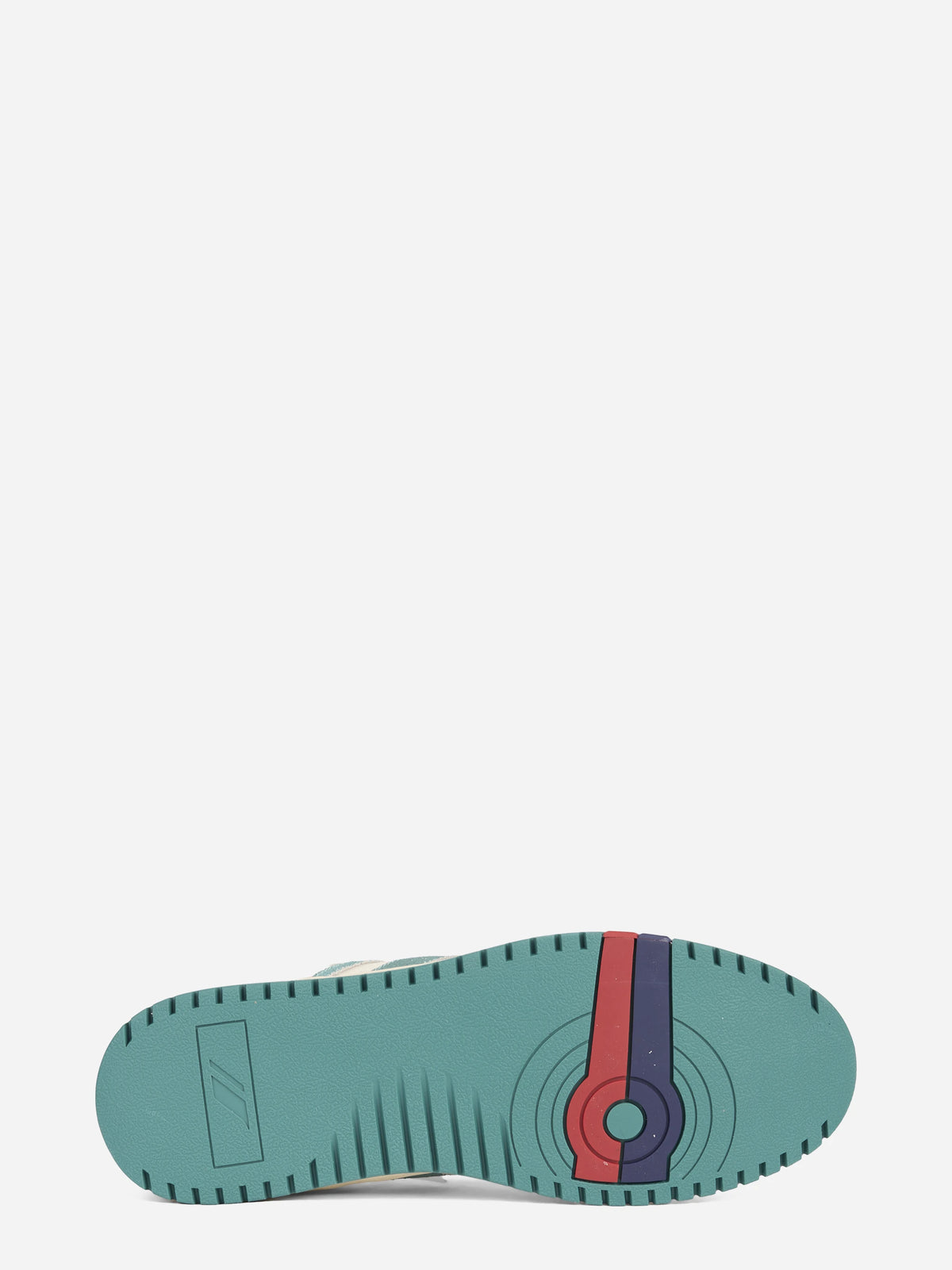 Sneaker Sky in pelle verde - vista posteriore