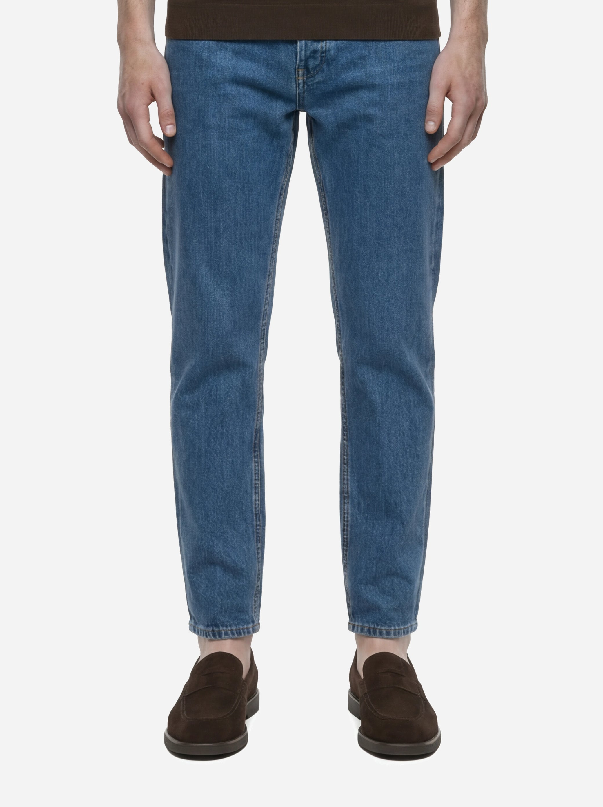 Jeans Rebel carrot fit in denim fermo blu