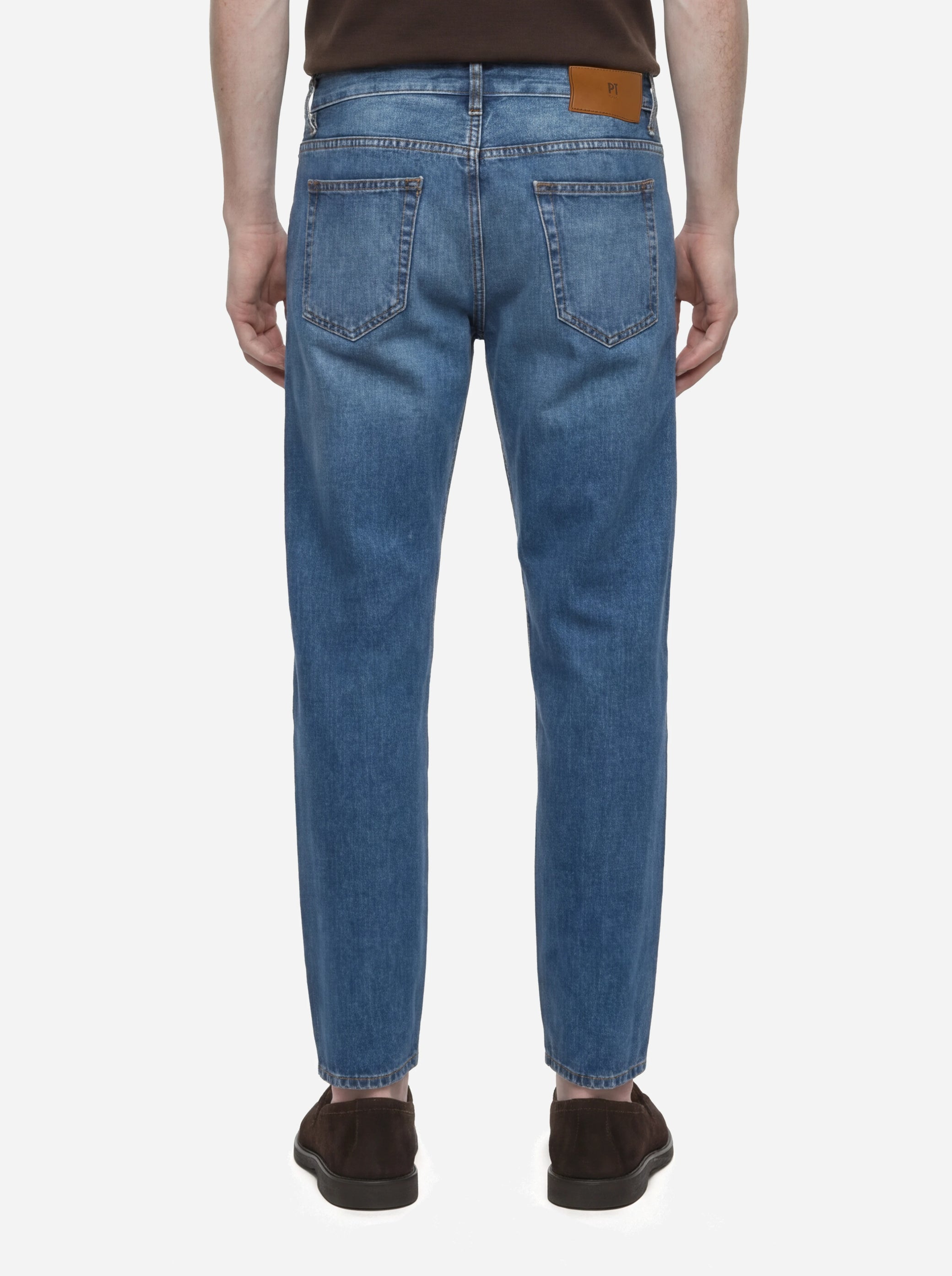 Jeans Rebel carrot fit in denim fermo blu