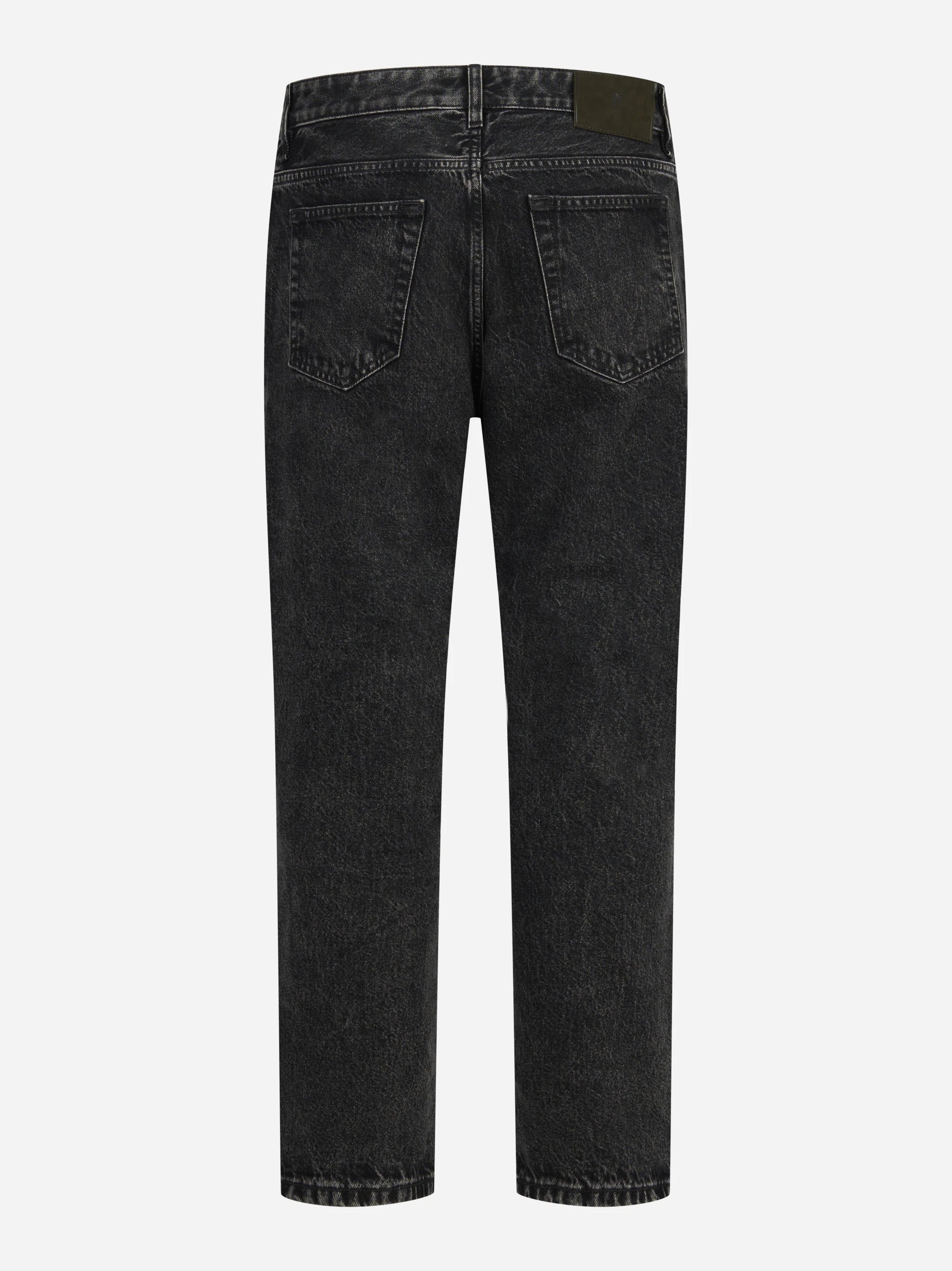 Jeans cinque tasche in denim nero - vista posteriore