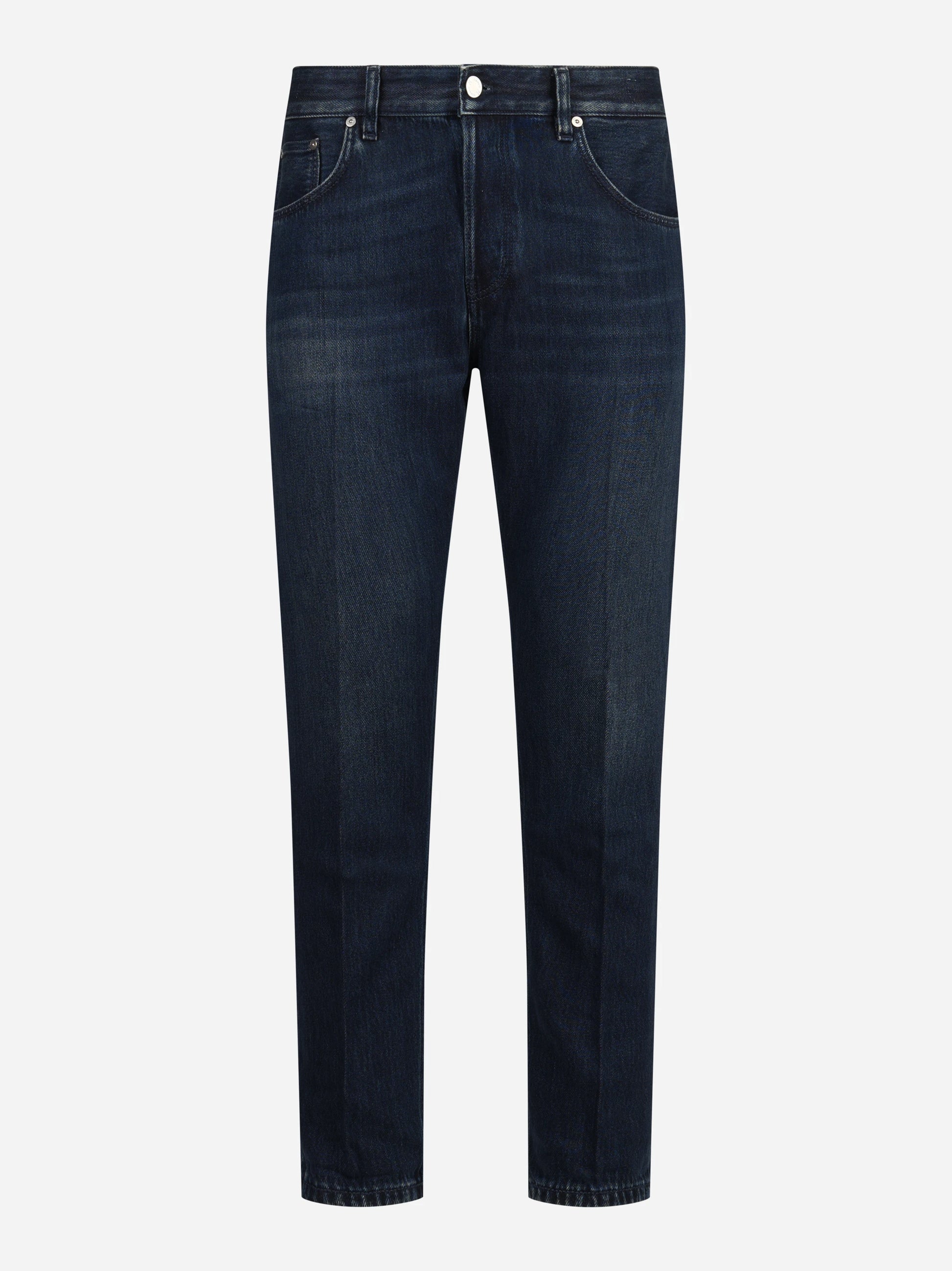 Jeans Fluid in denim di cotone e lyocell blu - vista frontale