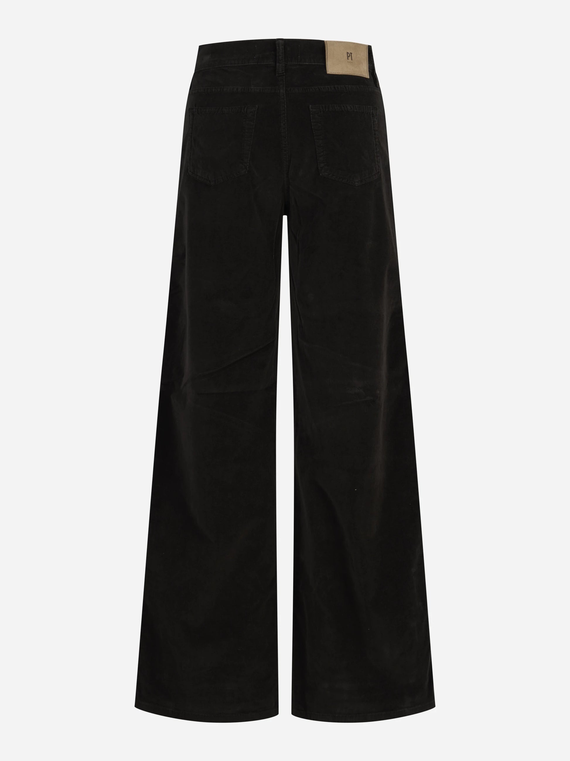 Jeans Cindy wide leg marroni - vista posteriore