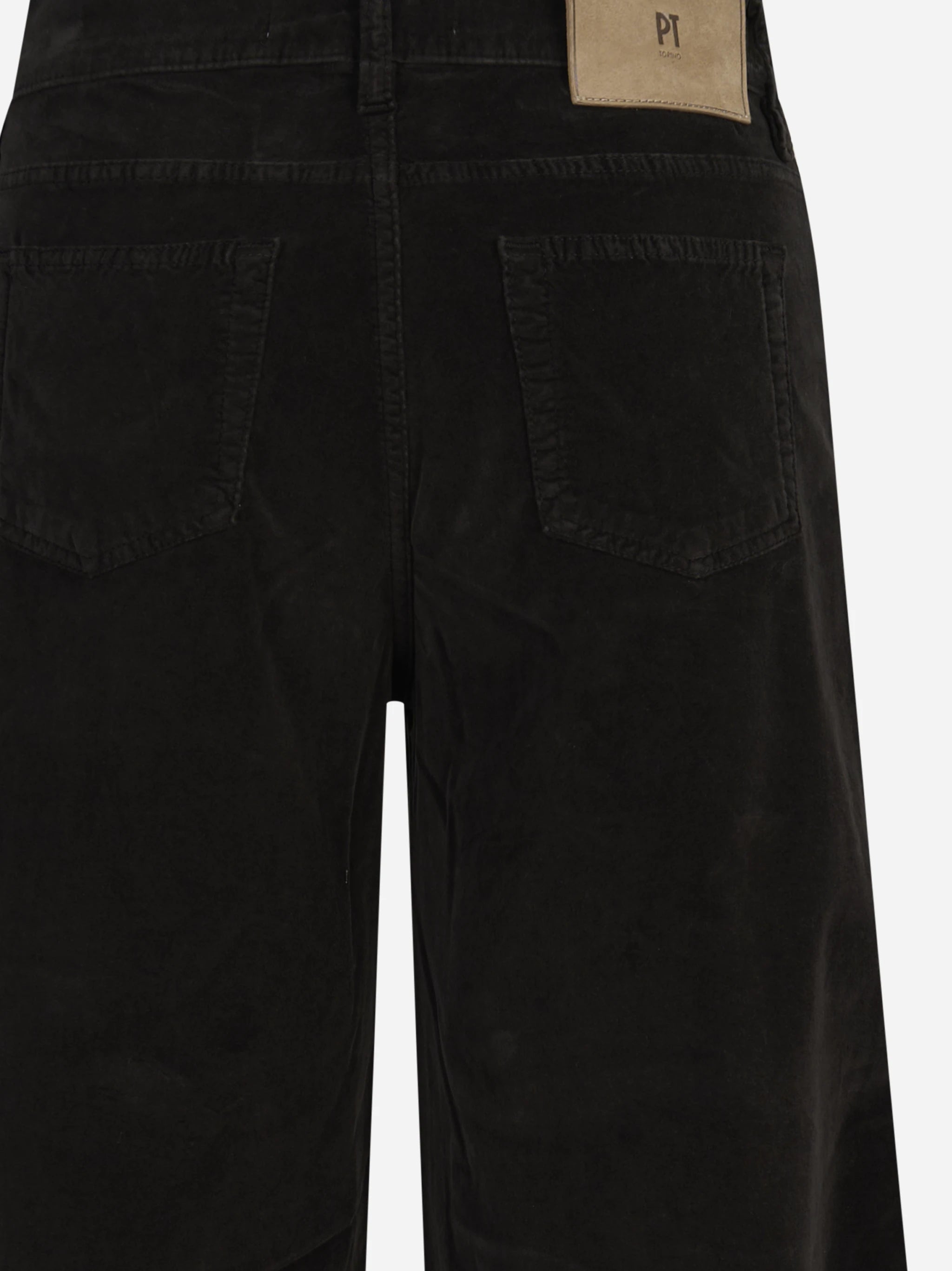 Jeans Cindy wide leg marroni - dettaglio prodotto