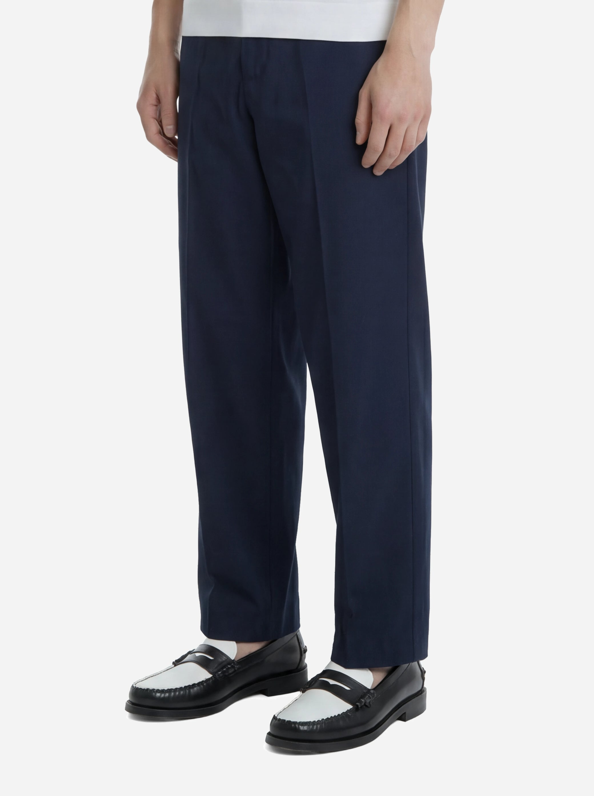 Pantalone loose fit Dandy in cotone blu