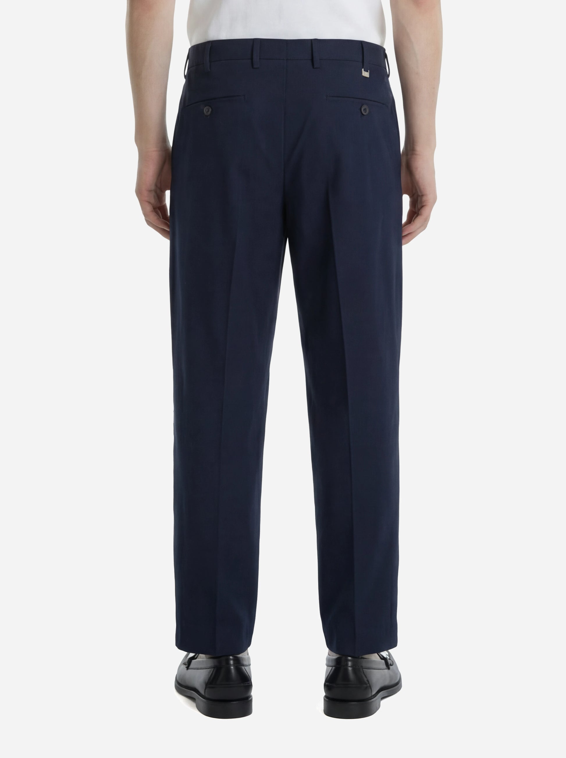Pantalone loose fit Dandy in cotone blu