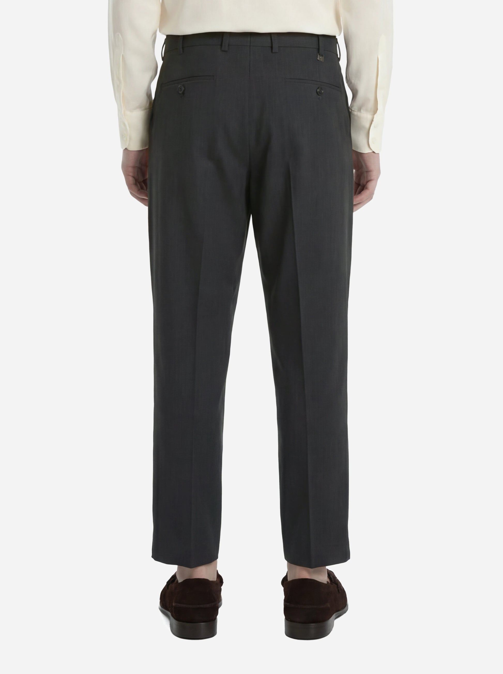 Pantalone loose fit Dandy in lana grigio