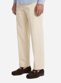 Pantalone loose fit Dandy in cotone bianco