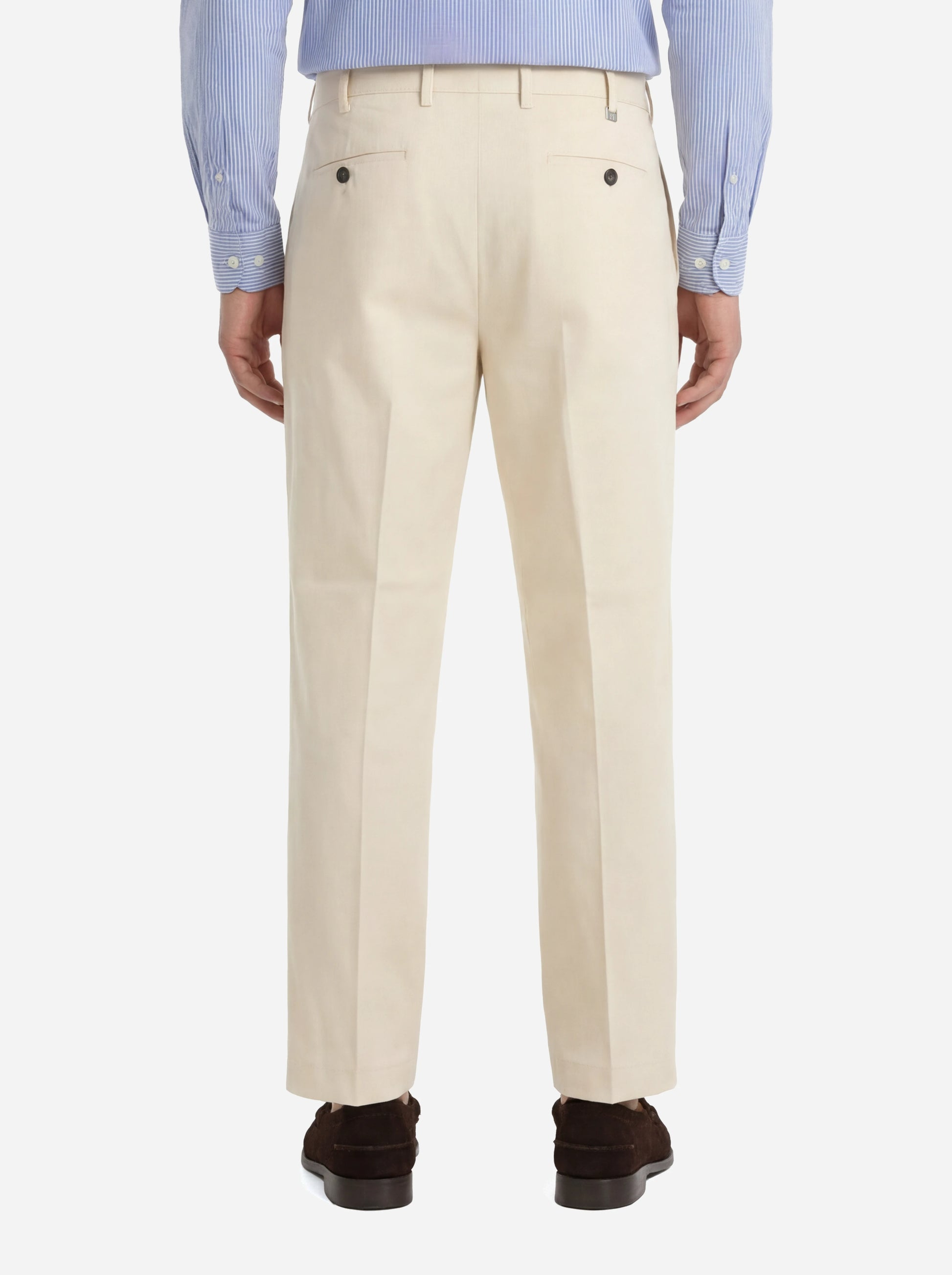 Pantalone loose fit Dandy in cotone bianco