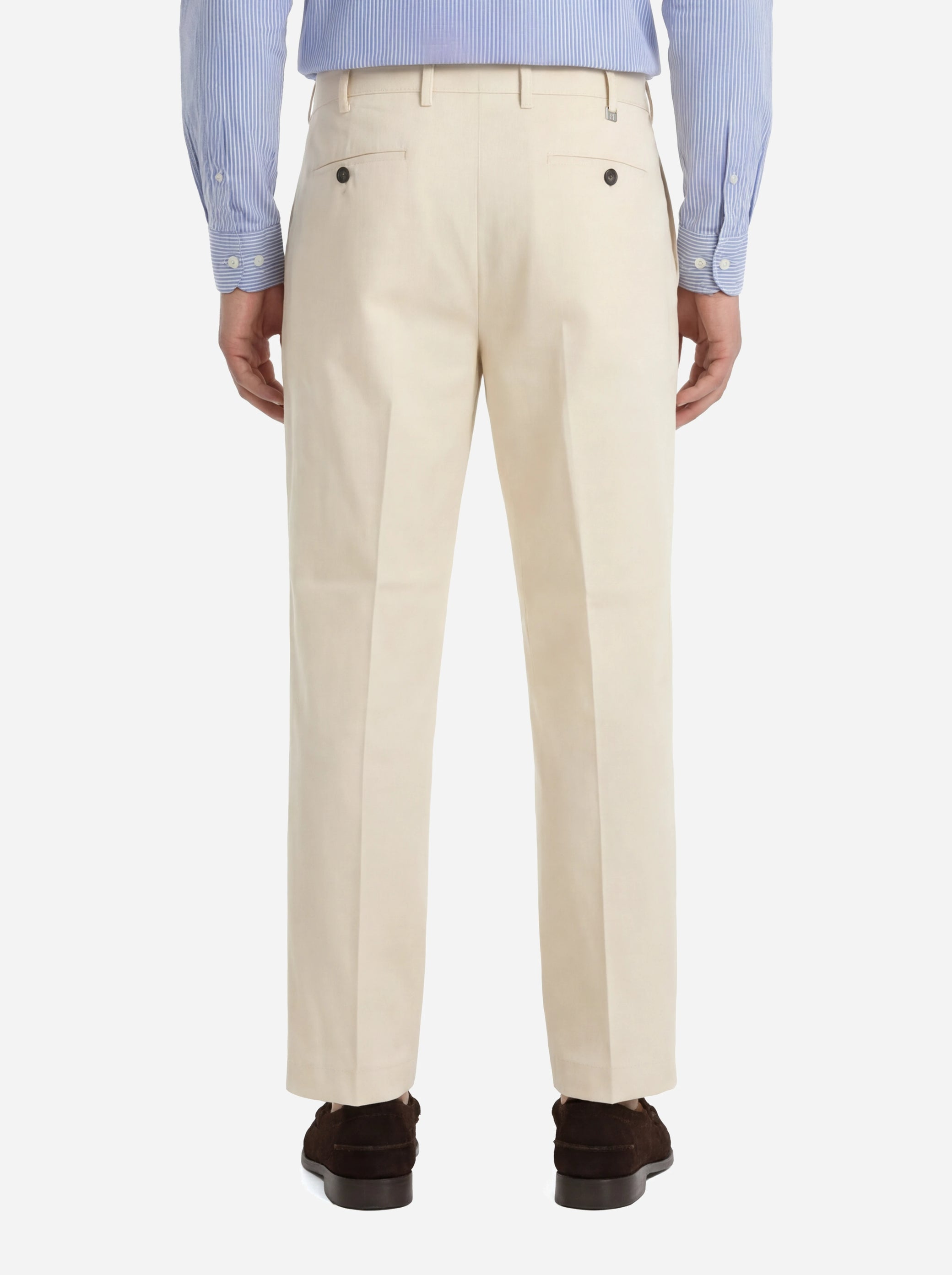 Pantalone loose fit Dandy in cotone bianco