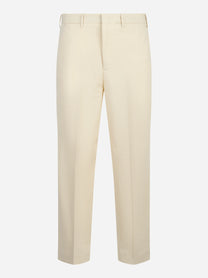 Pantalone loose fit Dandy in cotone bianco