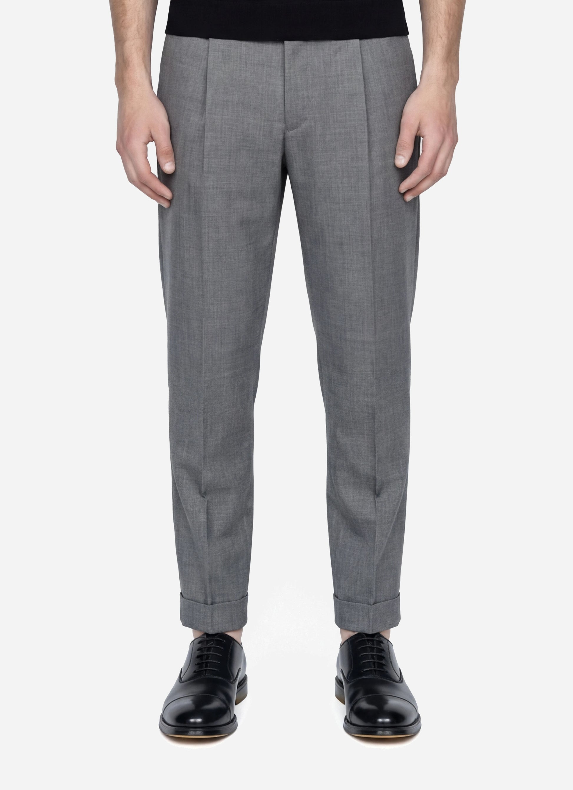 Pantalone Rebel in fresco lana stretch grigio