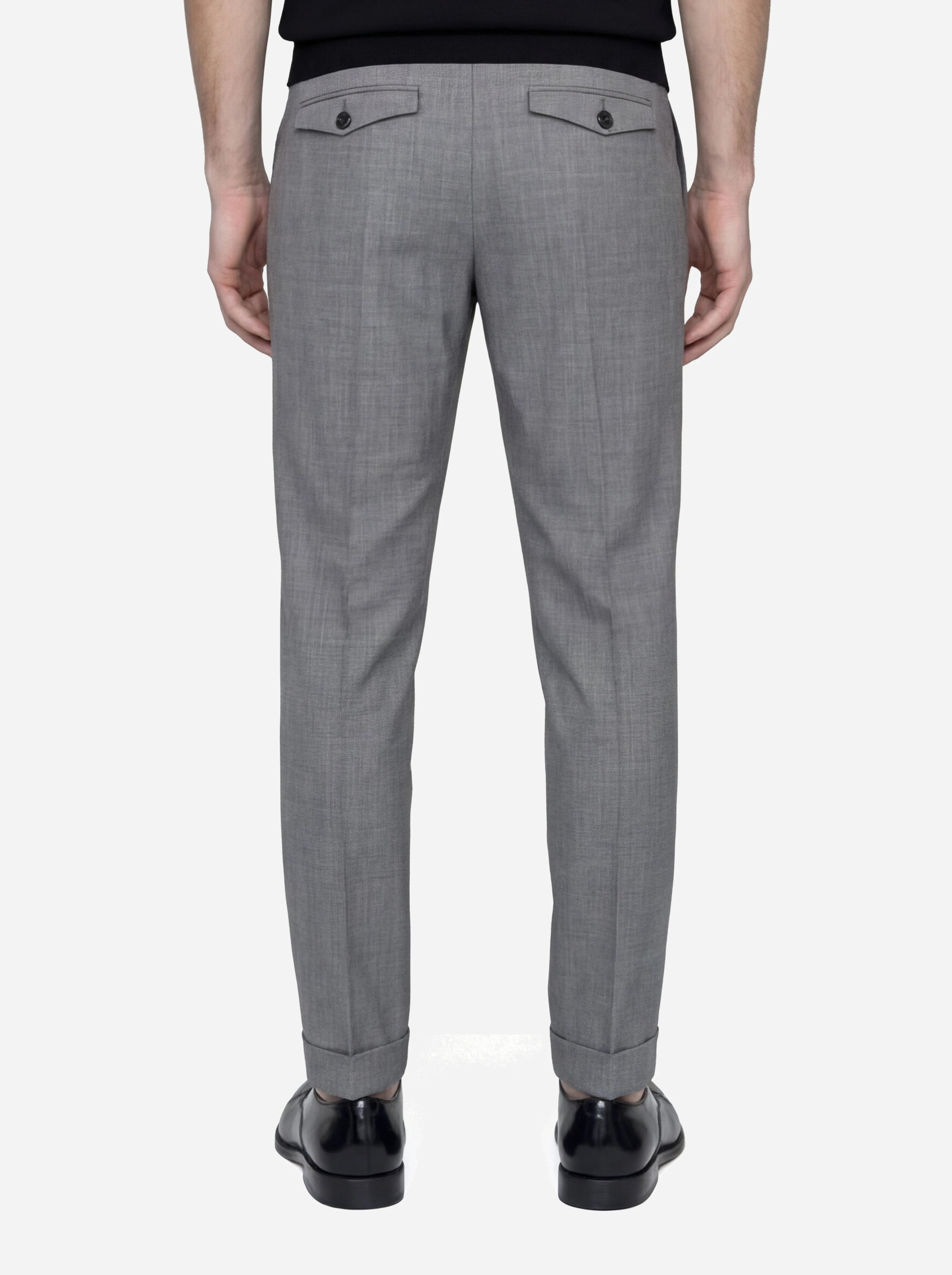 Pantalone Rebel in fresco lana stretch grigio