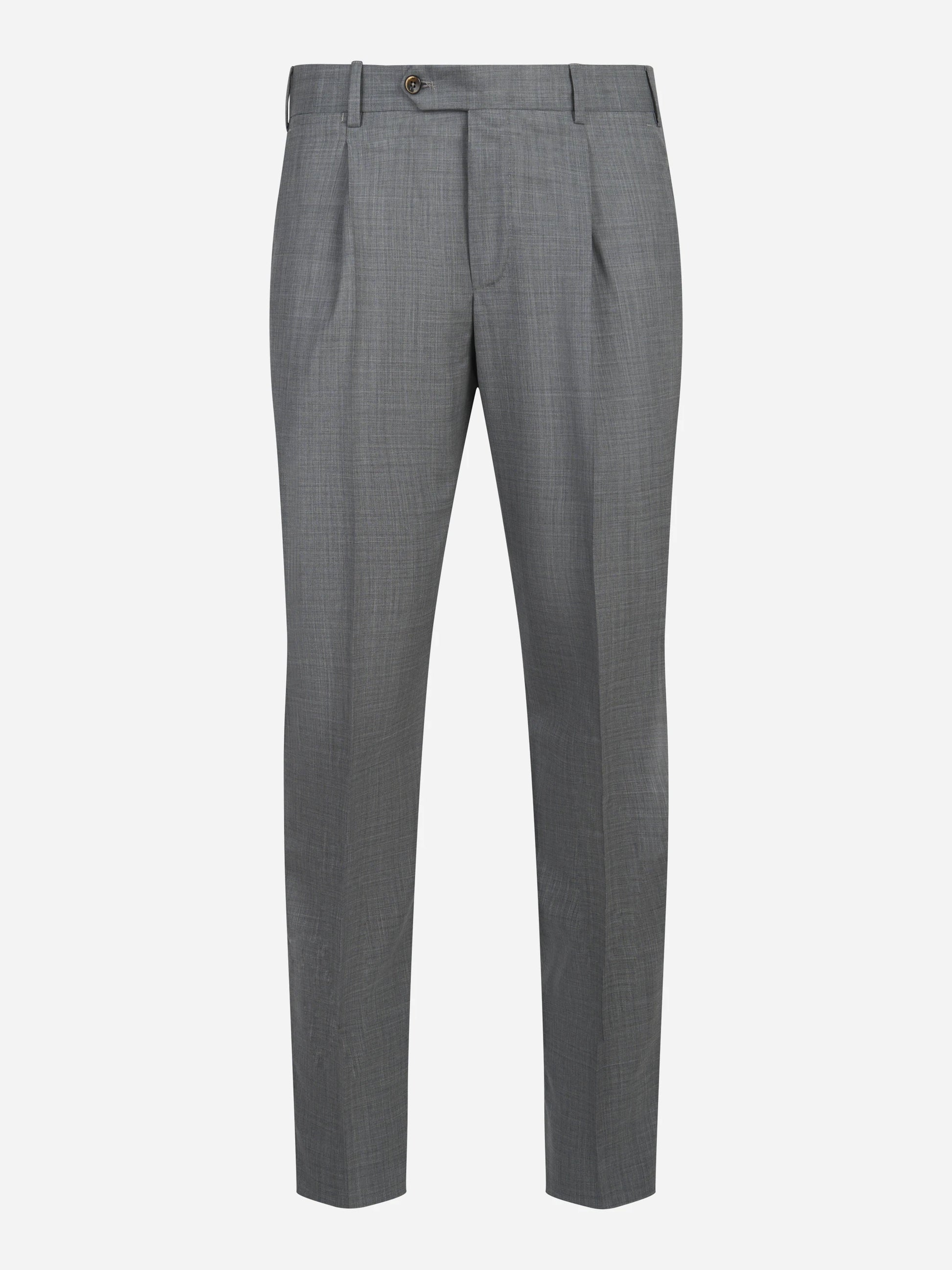 Pantalone Union con una pince in lana light grigio