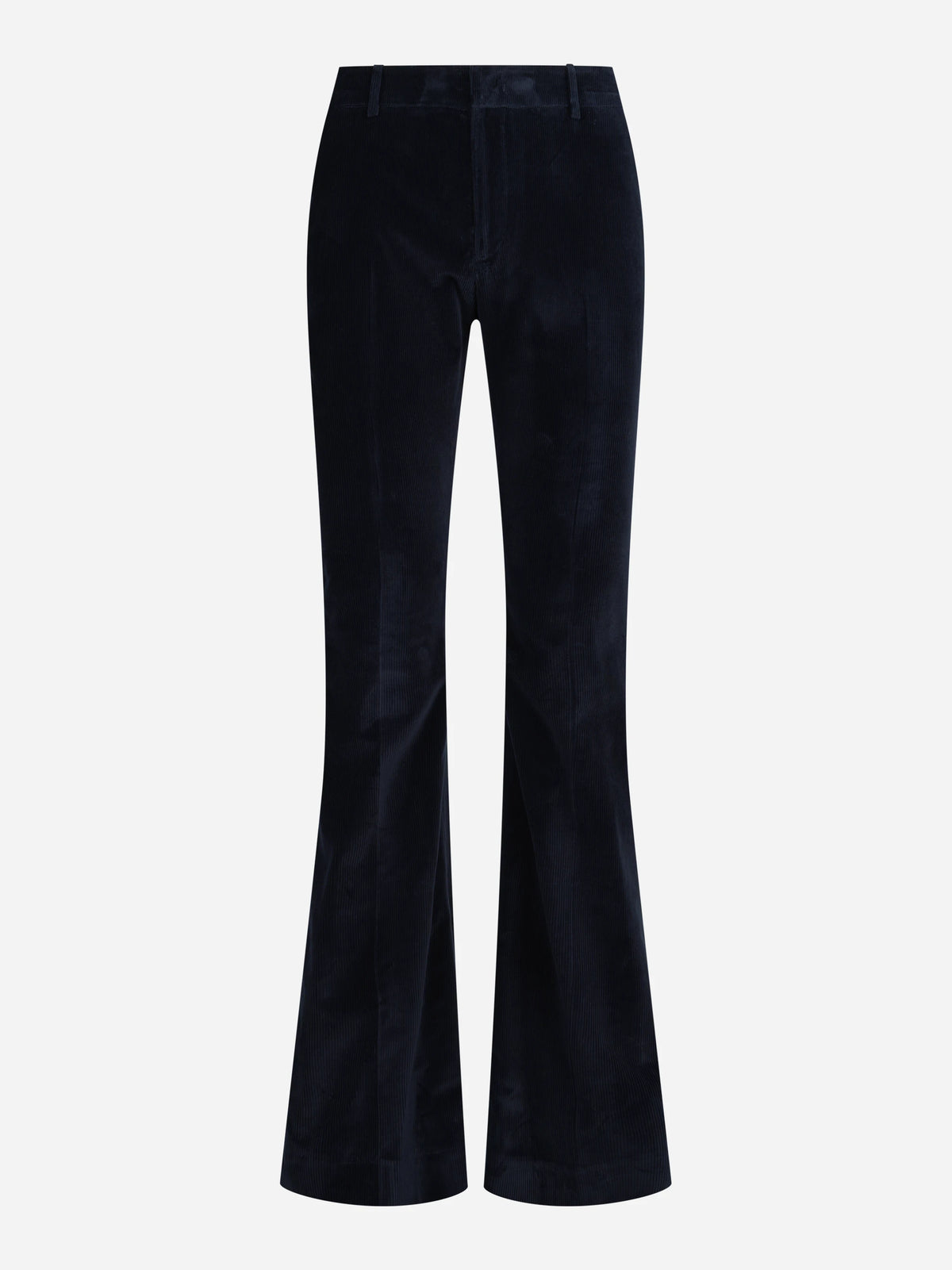 Pantaloni Elsa in velluto a coste blu - vista frontale