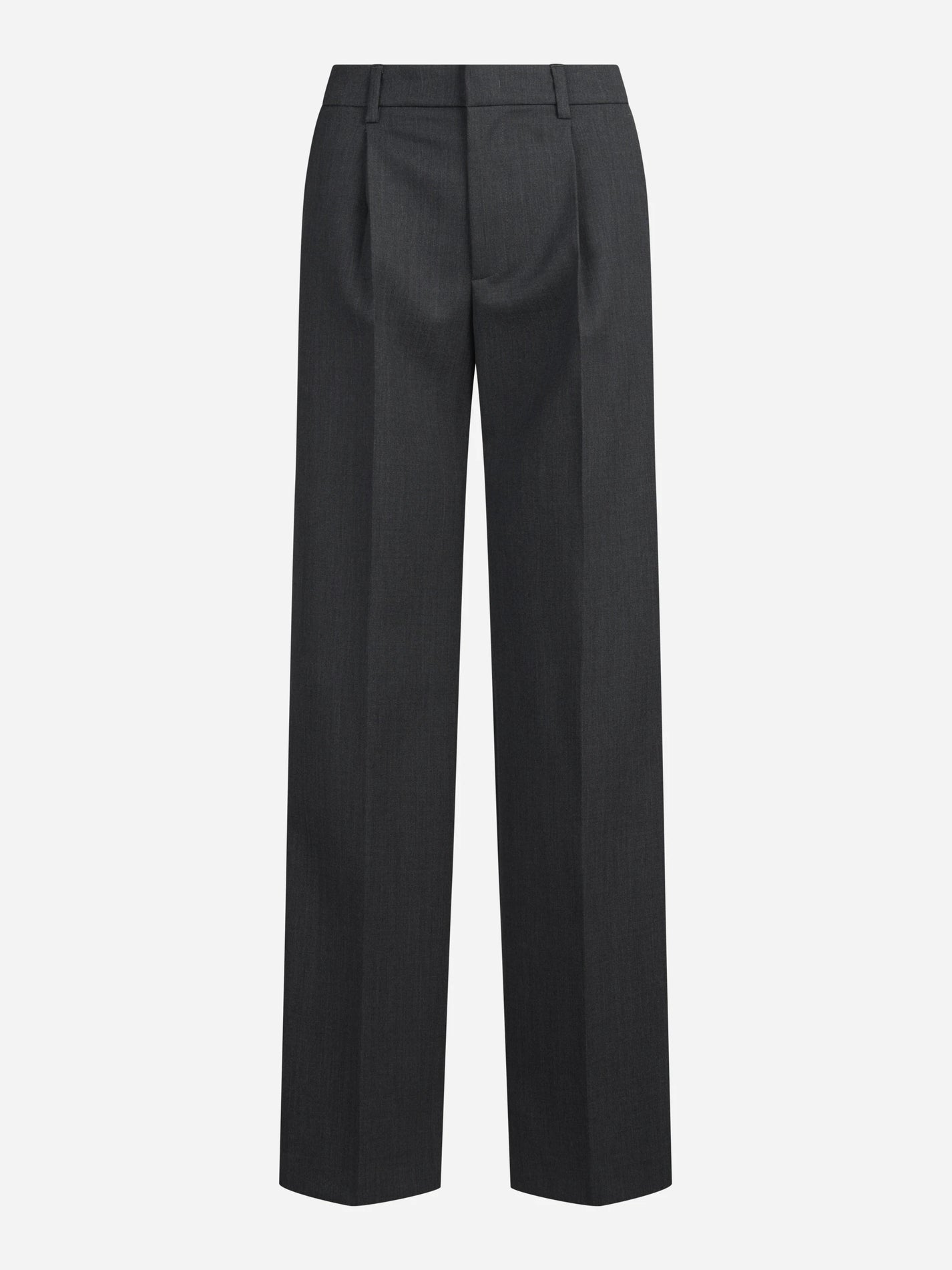 Pantaloni Lola in misto lana stretch grigi - vista frontale
