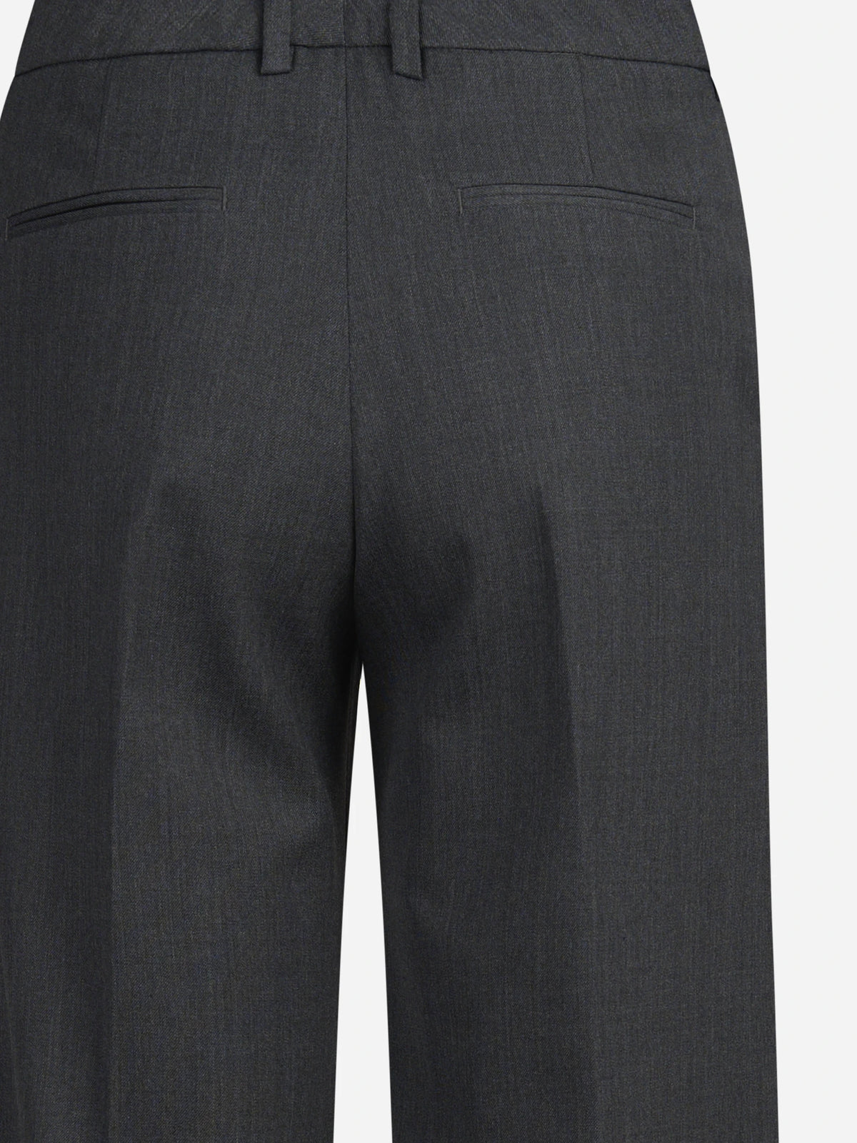 Pantaloni Lola in misto lana stretch grigi - dettaglio del prodotto