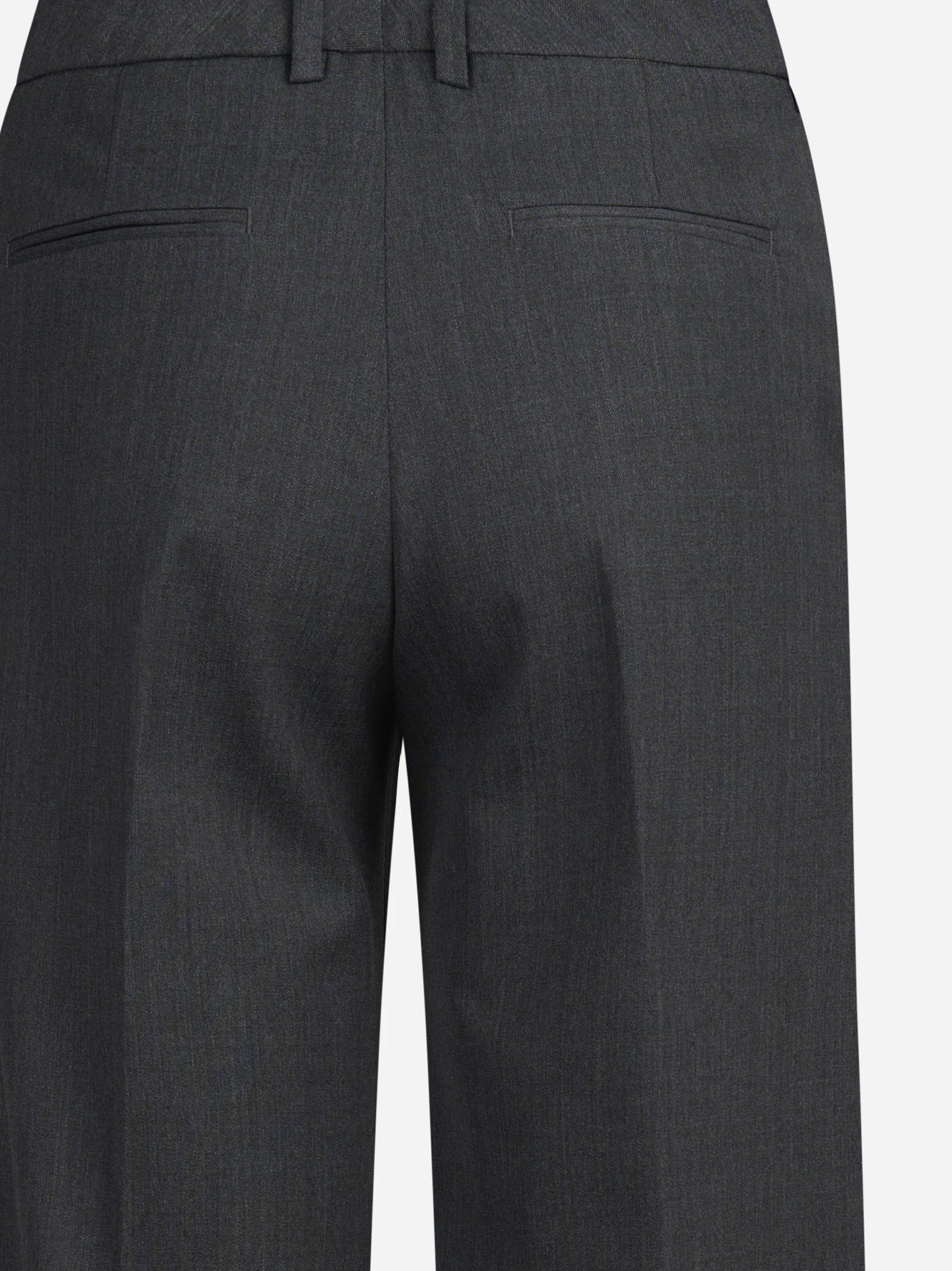 Pantaloni Lola in misto lana stretch grigi - dettaglio del prodotto