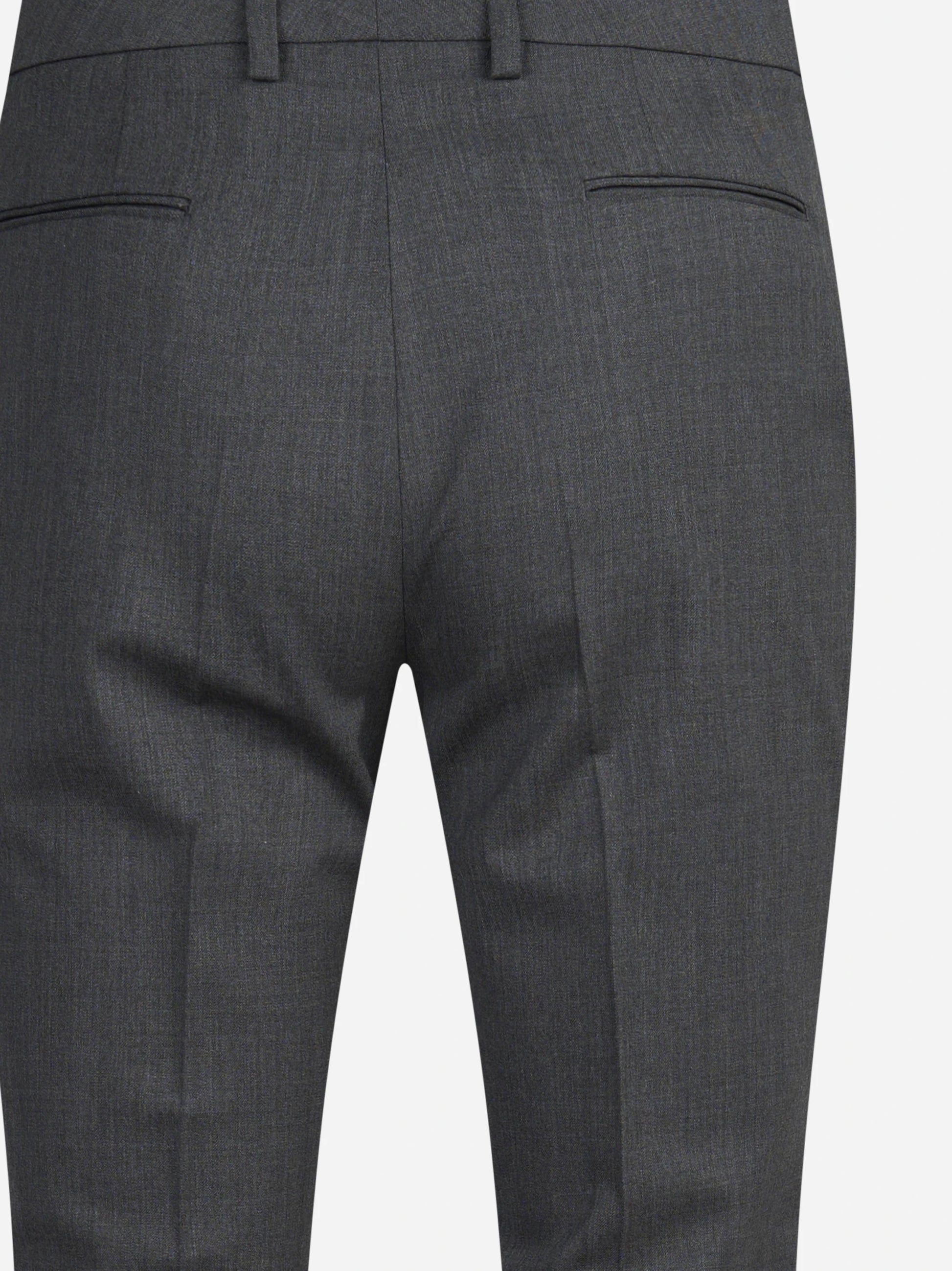 Pantaloni New York in lana vergine stretch grigi - dettaglio del prodotto