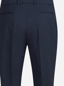 Pantaloni New York in lana vergine stretch blu - dettaglio del prodotto