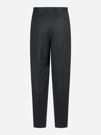 Pantalone doppia pince Wide grigio - vista posteriore