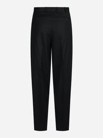Pantalone doppia pince Wide nero - vista posteriore