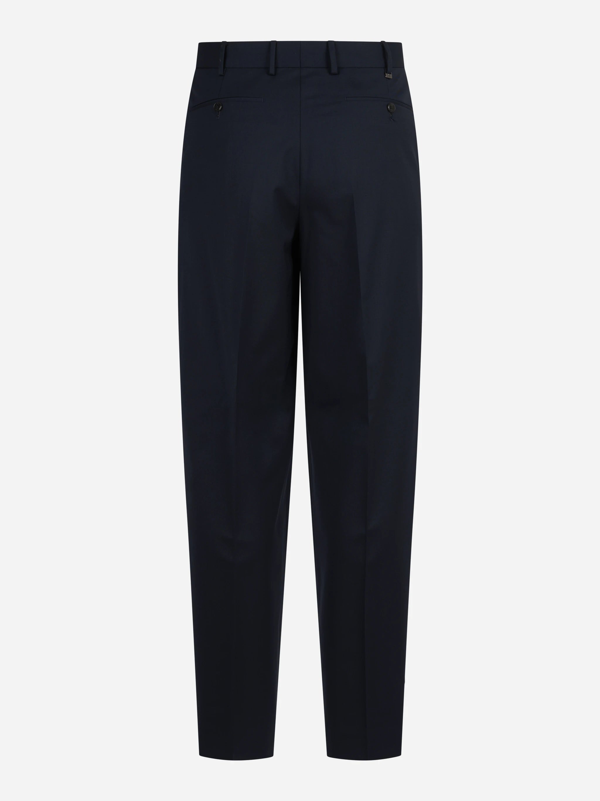 Pantalone bi-stretch Wide blu - vista posteriore