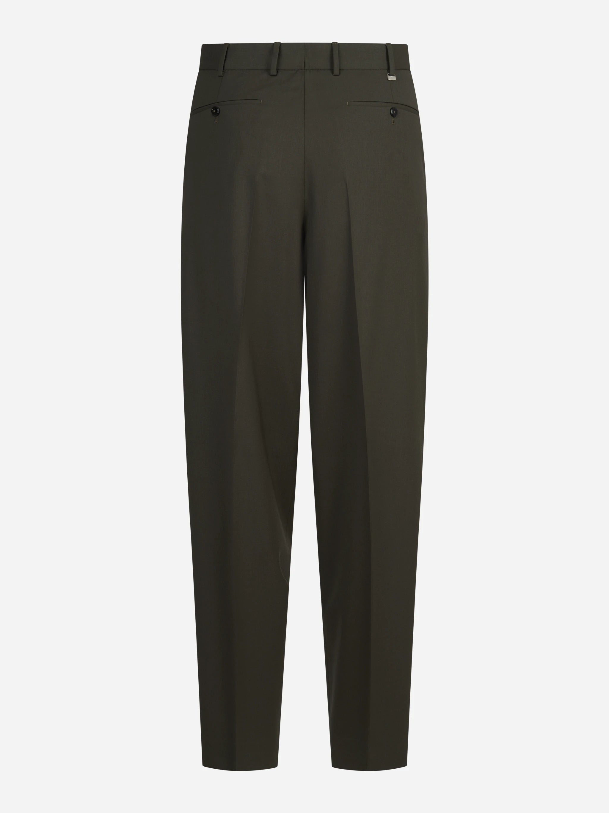 Pantalone bi-stretch Wide verde - vista posteriore