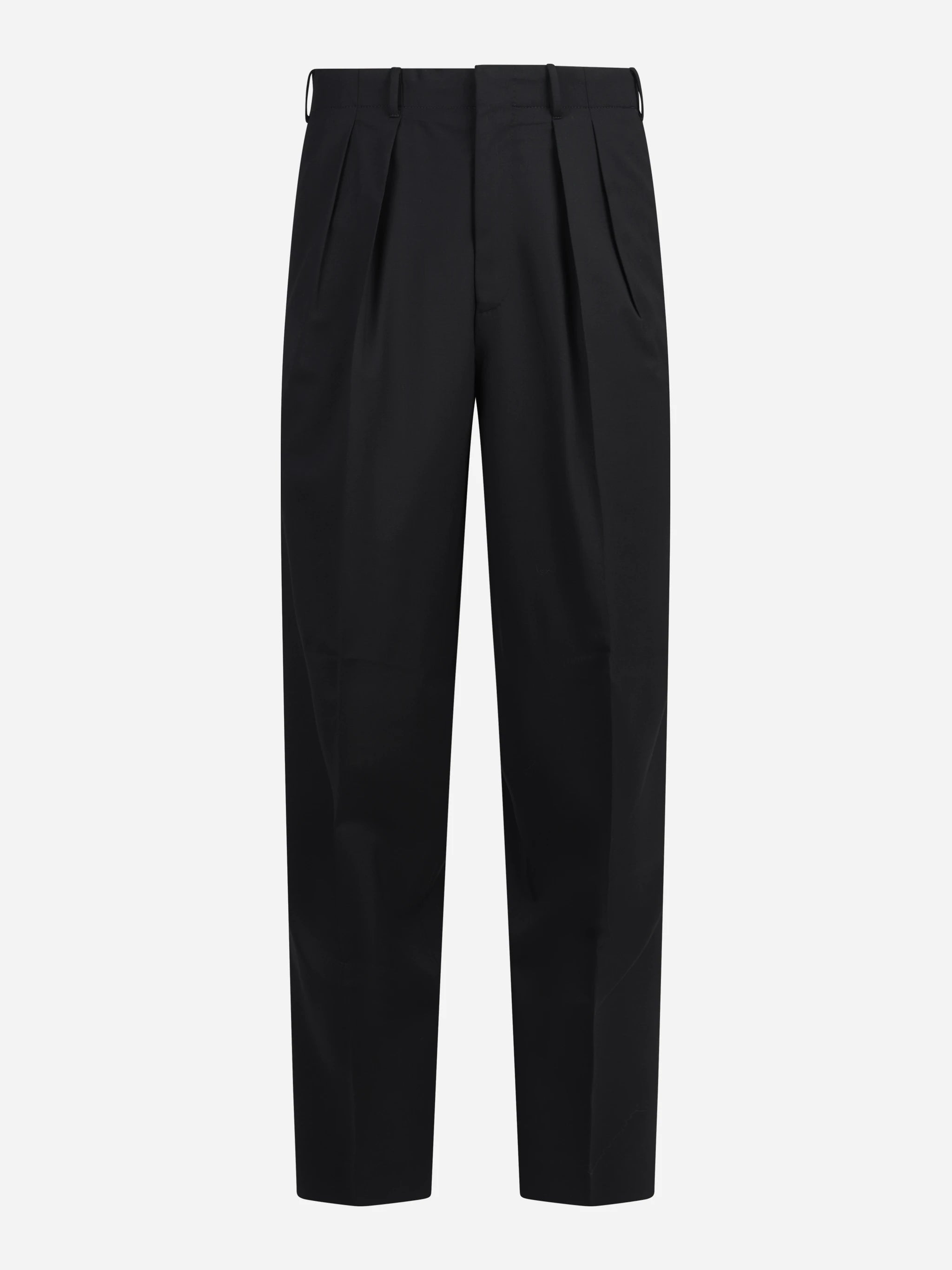 Pantalone bi-stretch Wide nero - vista frontale