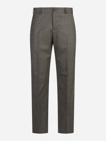 Pantalone lana Micheal marrone - vista frontale
