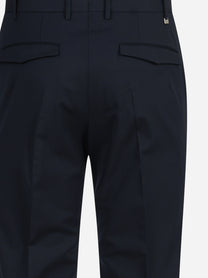 Pantalone bi-stretch Master blu - vista laterale e dettagli