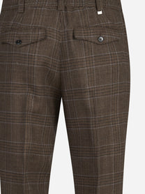 Pantaloni The Rebel in lana vergine marroni - dettaglio del prodotto