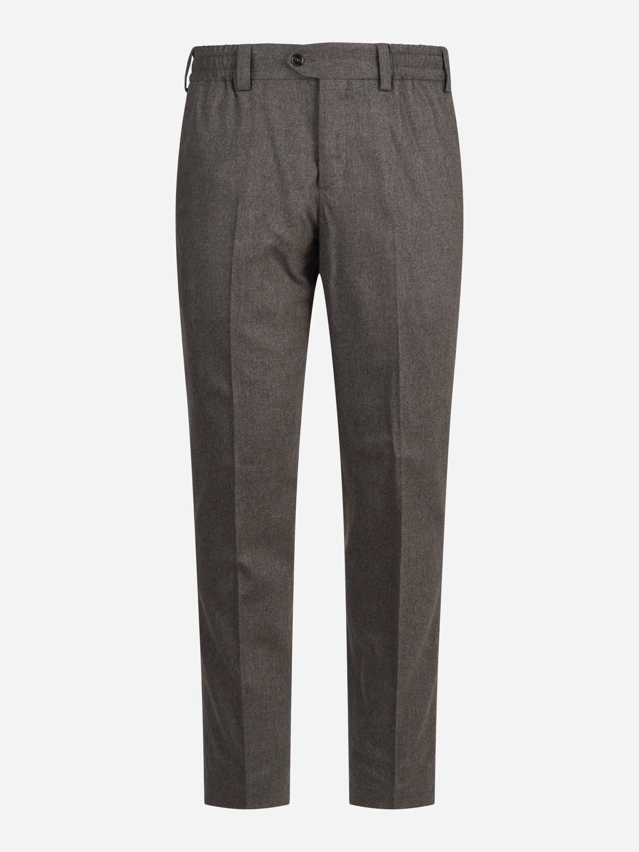 Pantalone flanella garzata The Rebel marrone - vista frontale