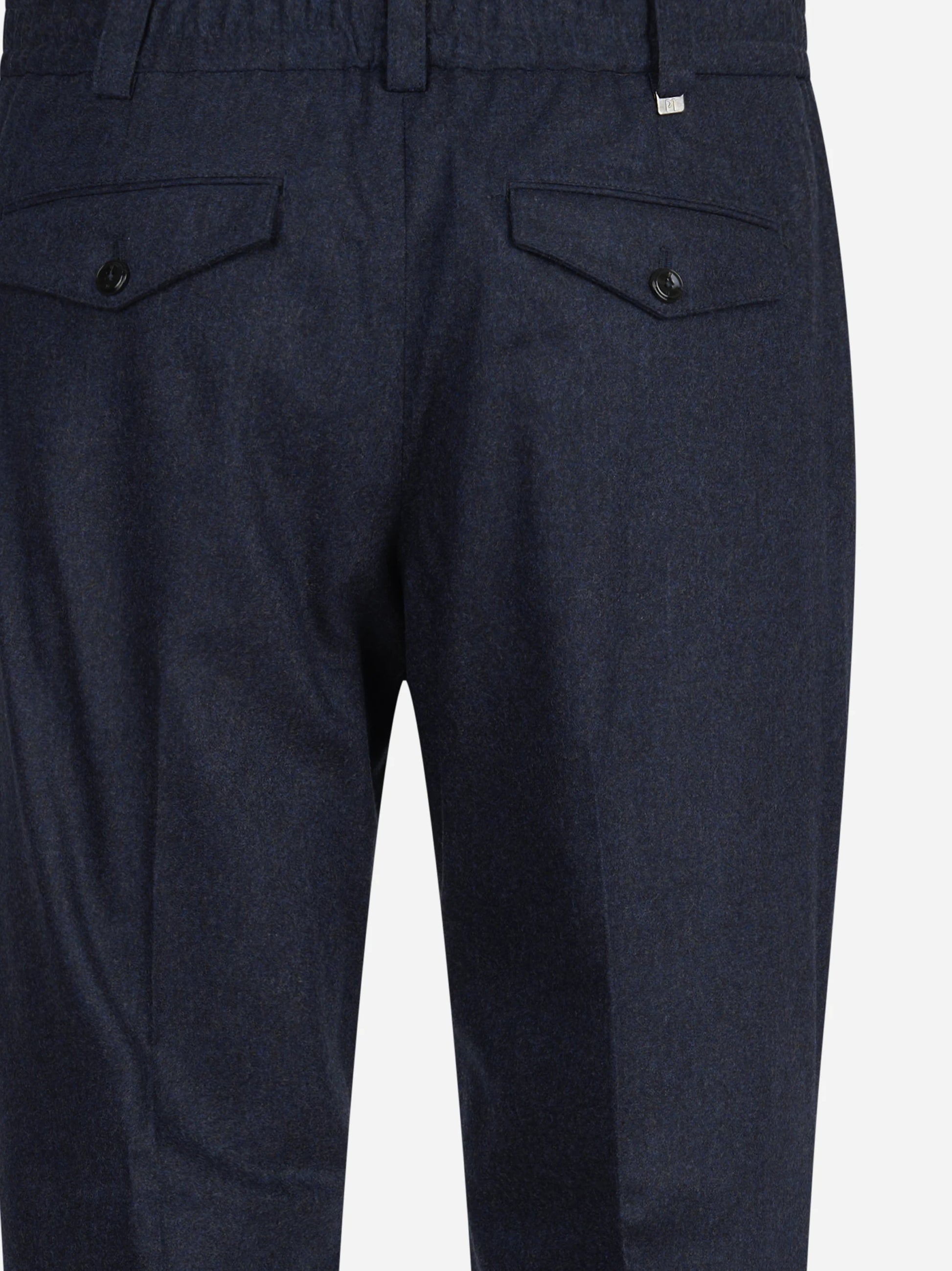 Pantalone flanella garzata The Rebel blu - vista laterale e dettagli