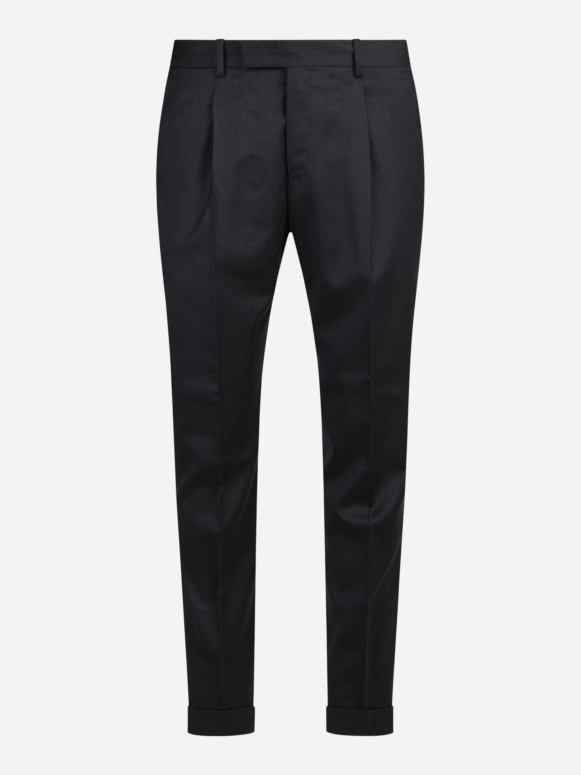 Pantalone in flanella stretch Rebel grigio - vista frontale