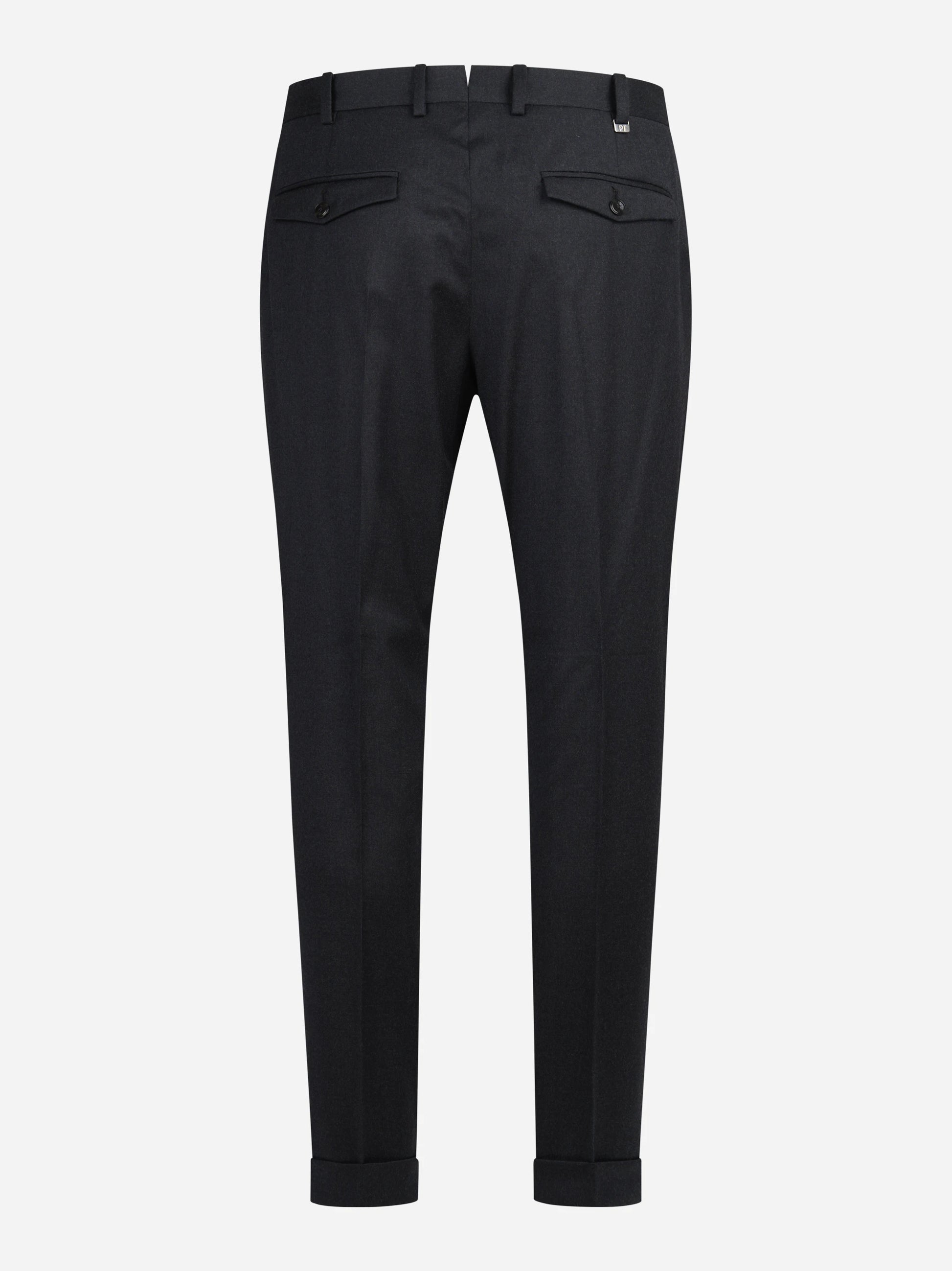 Pantalone in flanella stretch Rebel grigio - vista posteriore