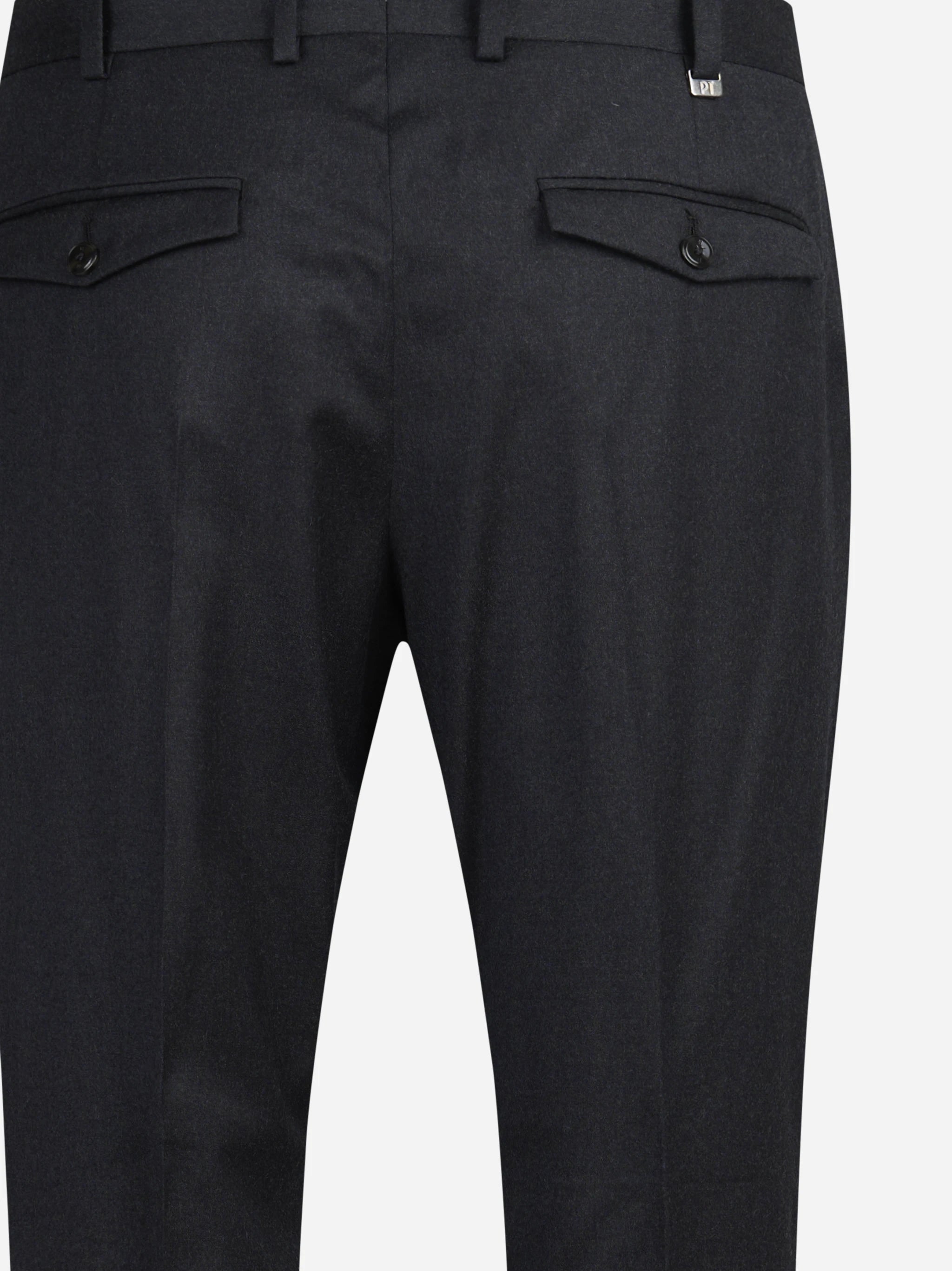 Pantalone in flanella stretch Rebel grigio - dettaglio del retro