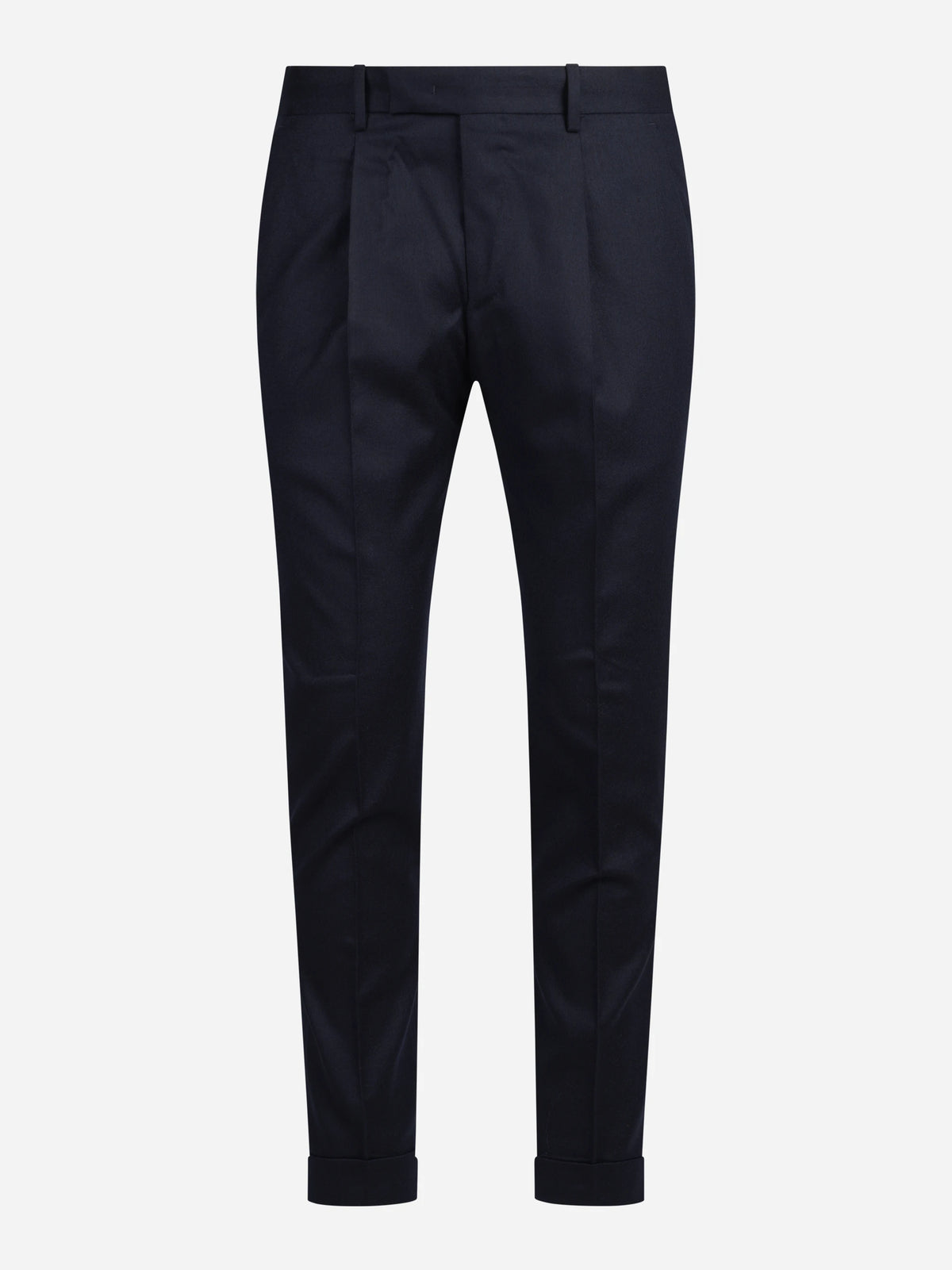 Pantalone in flanella stretch Rebel blu - vista frontale