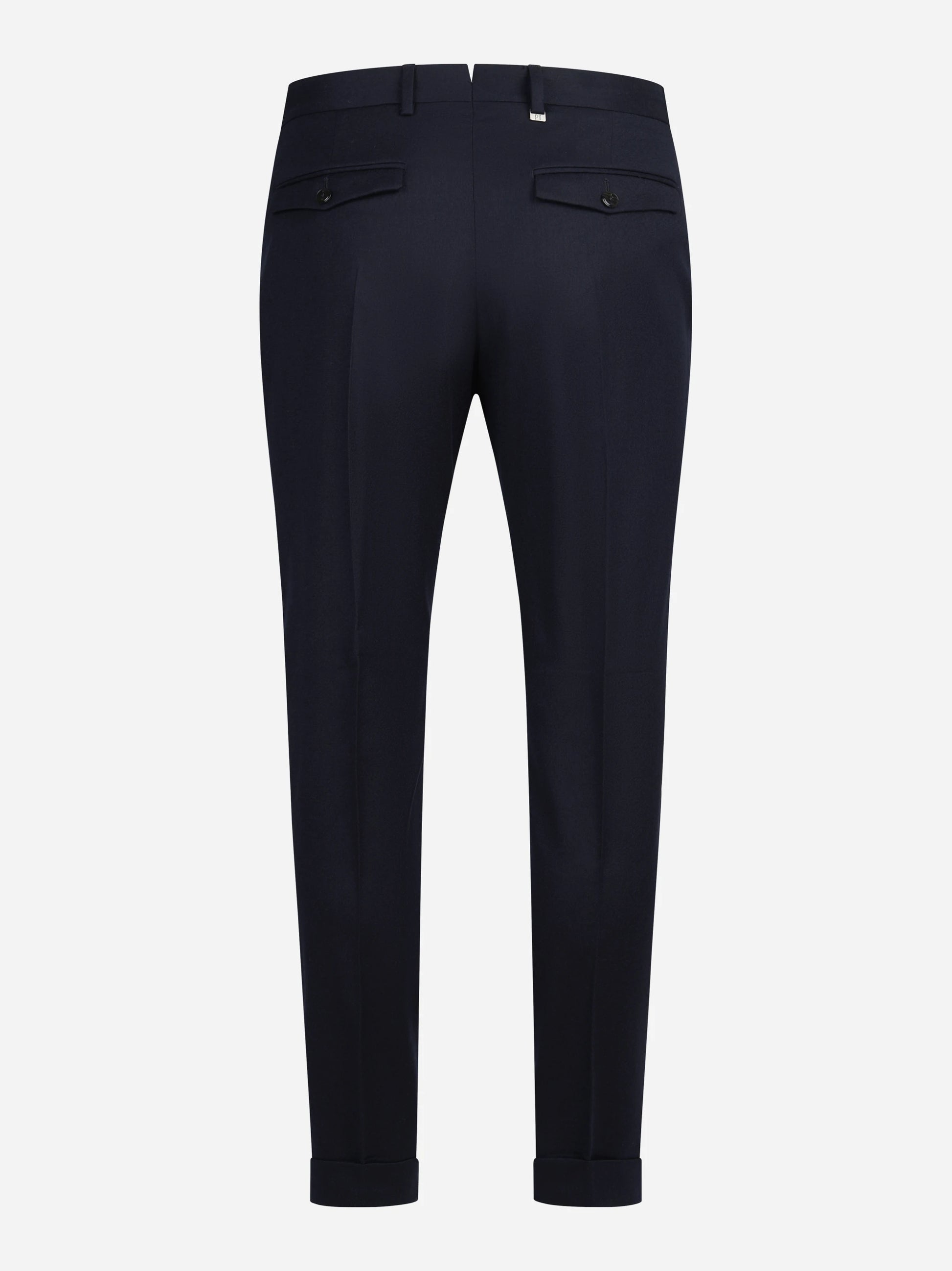 Pantalone in flanella stretch Rebel blu - vista posteriore