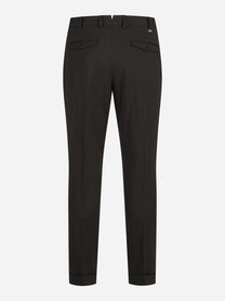 Pantalone Rebel in lana stretch testa di moro - dettaglio del prodotto