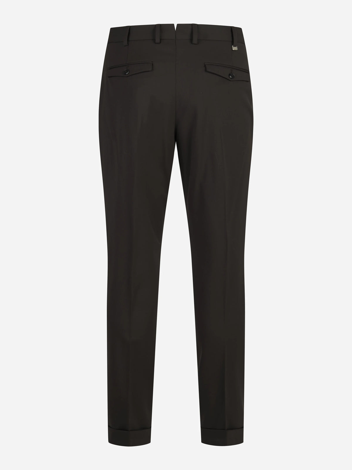 Pantalone Rebel in lana stretch testa di moro - dettaglio del prodotto