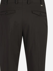 Pantalone Rebel in lana stretch testa di moro - vista posteriore