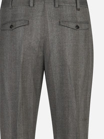 Pantalone Rebel in lana stretch marrone - vista posteriore