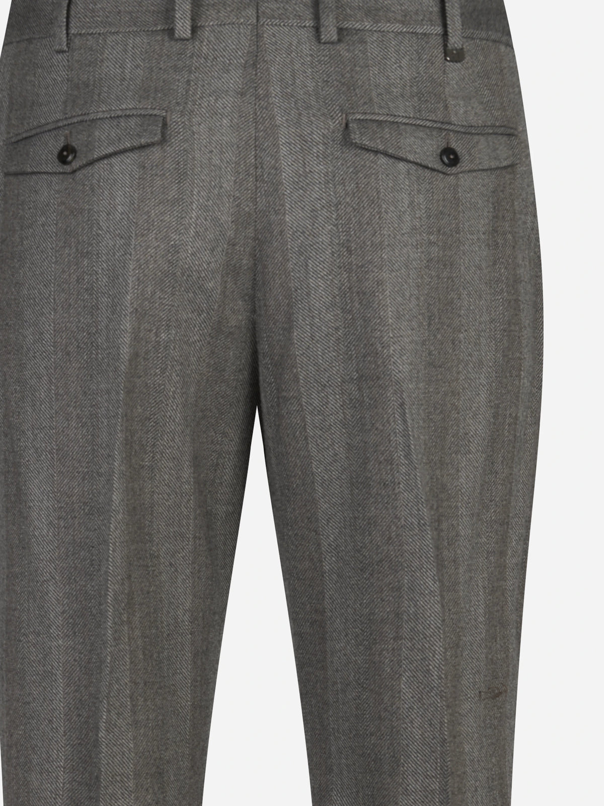 Pantalone Rebel in lana stretch marrone - vista posteriore