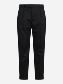 Pantalone drill di lana Rebel nero - vista frontale
